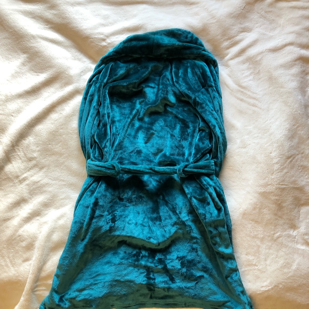 Luxurious Robe aqua green - Picture 6 of 6